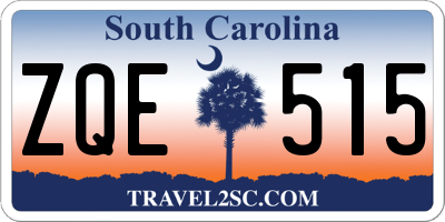 SC license plate ZQE515