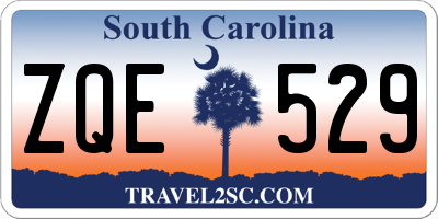 SC license plate ZQE529