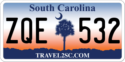 SC license plate ZQE532