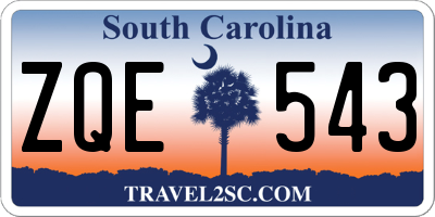 SC license plate ZQE543