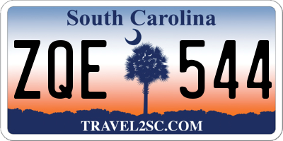 SC license plate ZQE544