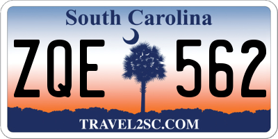 SC license plate ZQE562