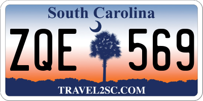 SC license plate ZQE569