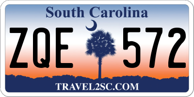 SC license plate ZQE572
