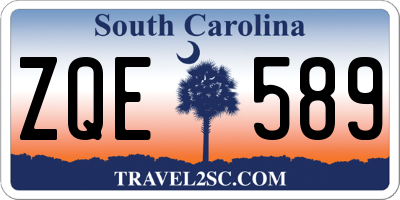 SC license plate ZQE589
