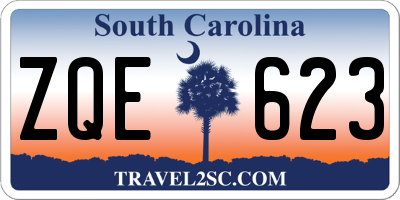 SC license plate ZQE623