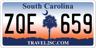 SC license plate ZQE659