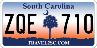 SC license plate ZQE710