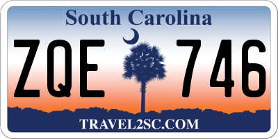 SC license plate ZQE746