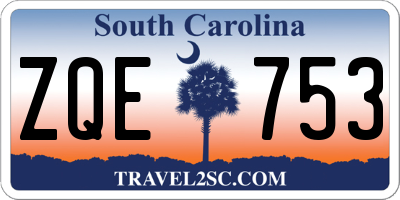 SC license plate ZQE753