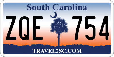 SC license plate ZQE754