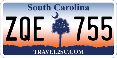 SC license plate ZQE755