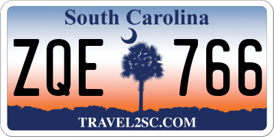 SC license plate ZQE766