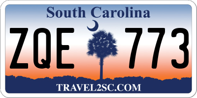 SC license plate ZQE773