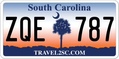 SC license plate ZQE787