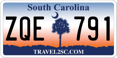 SC license plate ZQE791