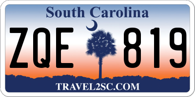 SC license plate ZQE819