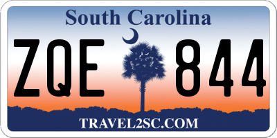 SC license plate ZQE844