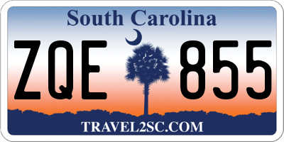 SC license plate ZQE855