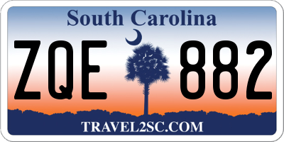 SC license plate ZQE882