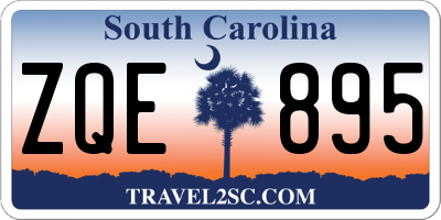 SC license plate ZQE895