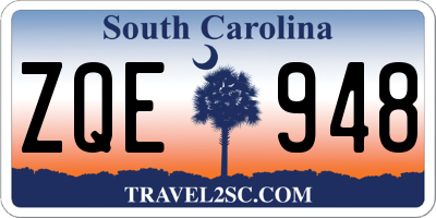 SC license plate ZQE948