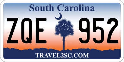 SC license plate ZQE952