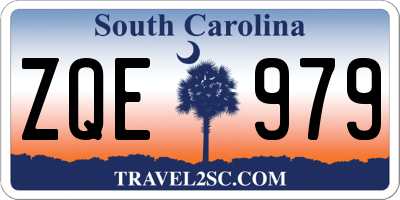 SC license plate ZQE979