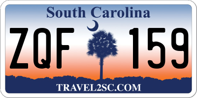 SC license plate ZQF159