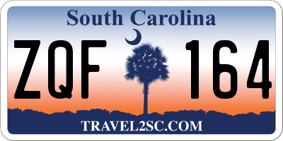 SC license plate ZQF164