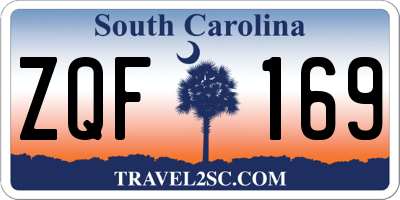 SC license plate ZQF169