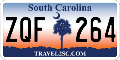 SC license plate ZQF264