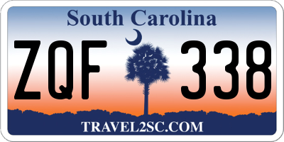 SC license plate ZQF338