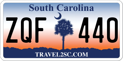 SC license plate ZQF440