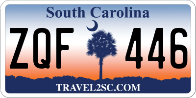SC license plate ZQF446