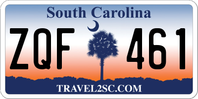 SC license plate ZQF461