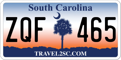 SC license plate ZQF465
