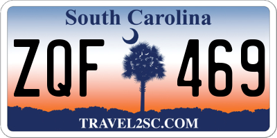 SC license plate ZQF469