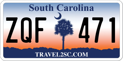 SC license plate ZQF471