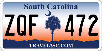 SC license plate ZQF472