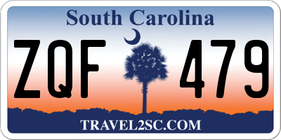 SC license plate ZQF479