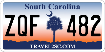 SC license plate ZQF482