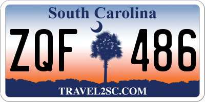 SC license plate ZQF486