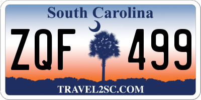 SC license plate ZQF499