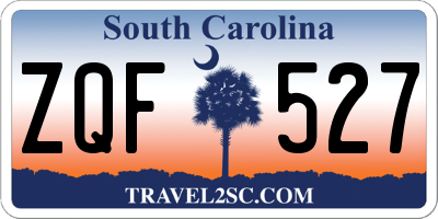 SC license plate ZQF527