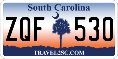 SC license plate ZQF530