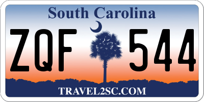 SC license plate ZQF544
