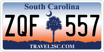 SC license plate ZQF557