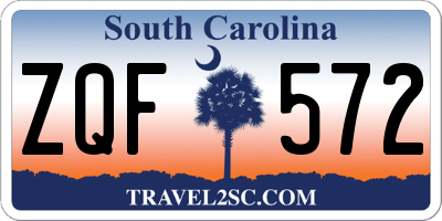 SC license plate ZQF572