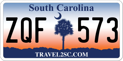 SC license plate ZQF573